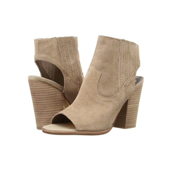 Dolce Vita Shoes - Dolce Vita Pasha Open Toe Block Heel Ankle Booties 8.5